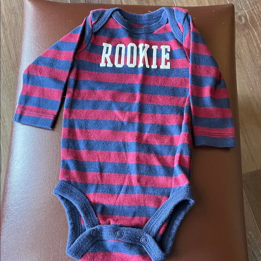 Striped Red and Blue Kids One Piece 3M